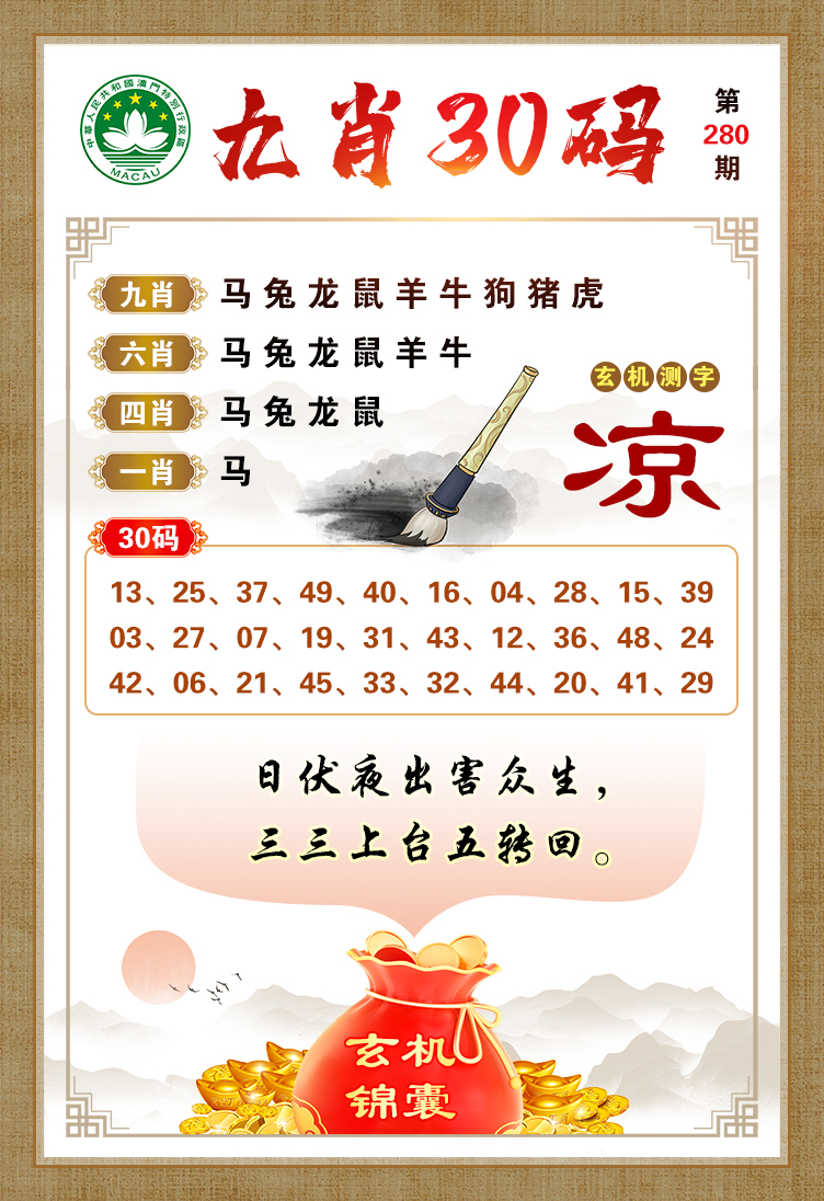 九肖30码